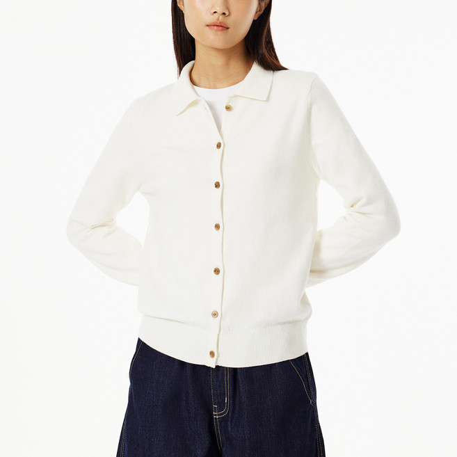 JAJU 여성용 소프트 카라 가디건