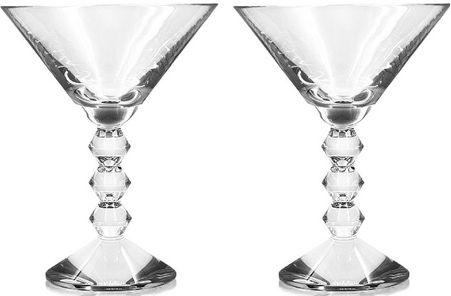 Baccarat 크리스탈 베가 마티니 글라스 2810901, 2개, 200ml