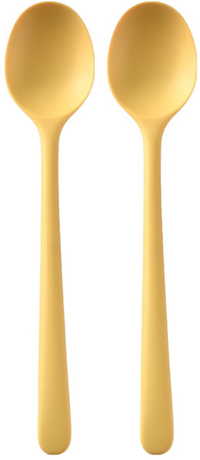 스택잇 실리콘 볶음스푼, 노란색, 2개