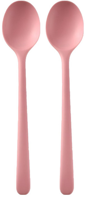 스택잇 실리콘 볶음스푼, 핑크, 2개