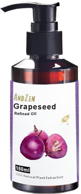 ANDZEN 安得仁 保濕按摩基底油 葡萄籽油, 1個, 160ml