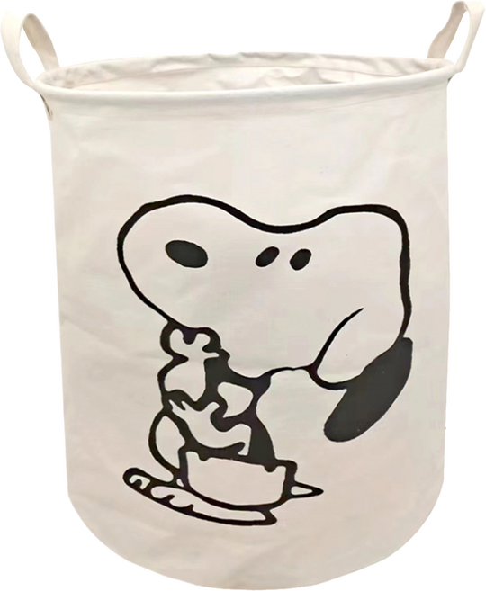 KODACHIEF 레트로한 패브릭 빨래바구니, 스누피