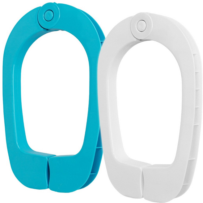 포니카세이 대형 빨래집게 2종 세트, 블루, 화이트, 1세트