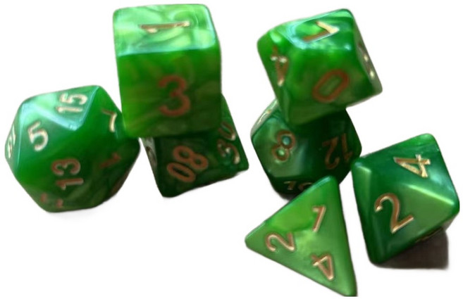 썬앤드림 보드게임 타로 다면 주사위 7종 세트, DT8, 1세트