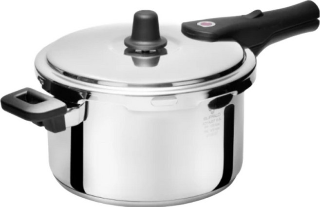 BUFFALO 牛頭牌 新小牛 雅登快鍋 單把, 銀色, 1個, 6L