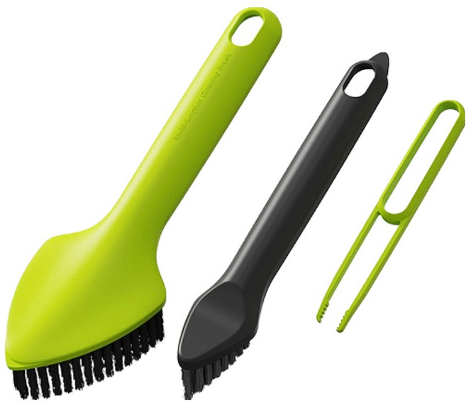 소푸미야 3in1 다용도 청소 틈새 브러쉬, 그린블랙, 1개