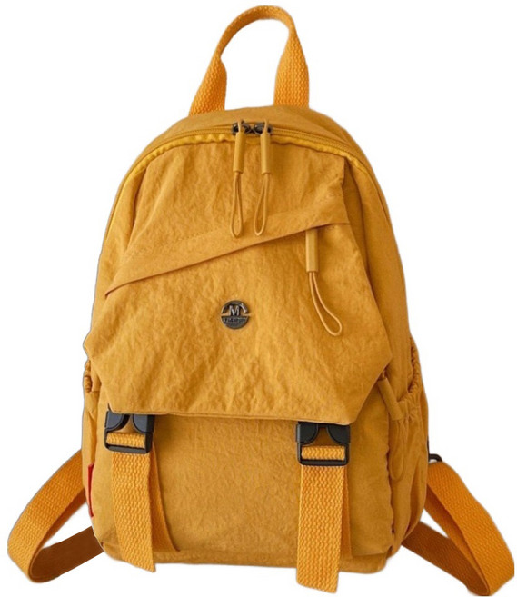 아메리칸로드 지퍼버클 캐주얼 아웃도어 등산 백팩 HR2342, 옐로우