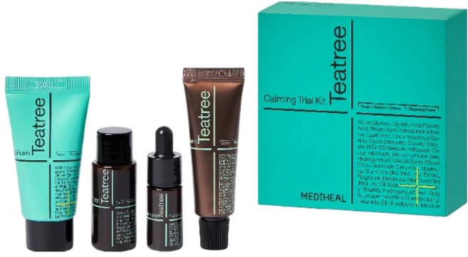 메디힐 티트리 카밍 트라이얼 키트 클렌징 폼 30ml + 토너 30ml + 세럼 10ml + 크림 20ml 세트, 1세트 - 쿠팡