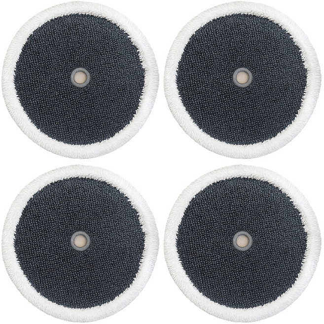 멋진공간 지름 15.5cm 에브리봇 엣지 쓰리스핀 삼성 제트 비스포크 물걸레 패드, 4개
