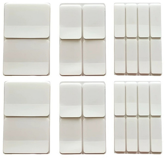 코히모 포스트잇 오답노트 접착 메모지 분류 스티커 3종 세트 5W0552, 투명, 1세트