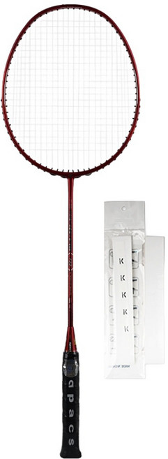 아펙스 722 초경량 풀카본 배드민턴라켓 올레드 + 줄작업 화이트 + 케이스 랜덤발송 + 그립 화이트 세트, 1세트