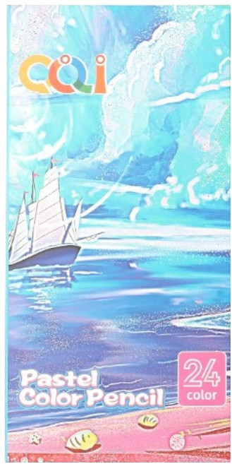 시나아트 마카롱 파스텔컬러 색연필 QL C105-24, 1개, 24색