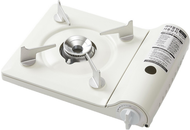 JAJU 자주 쓰는 슬림 가스 버너, 아이보리, 1개