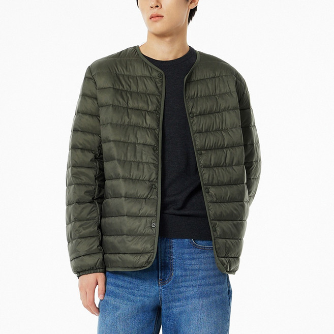 JAJU 남녀공용 라이트 다운필 패딩 재킷