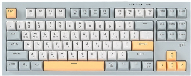g-clicker OfficePro Silence M RGB 87鍵 靜音有線無數字鍵鍵盤, OPK50, 海軍藍 CR1, 製造商軸