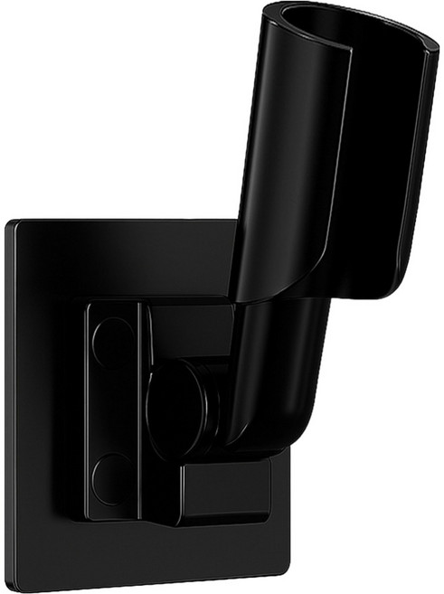 한봄누리 무타공 각도 조절 샤워기거치대 홀더, 블랙