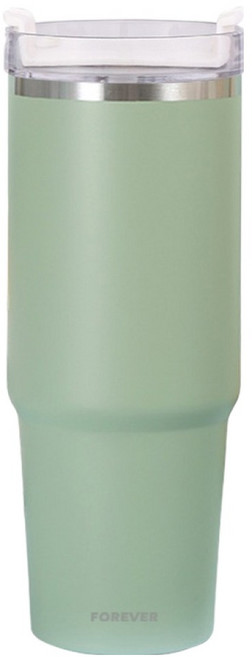 FOREVER 不鏽鋼保冰保冷冰霸杯/隨行杯, 1個, 900ml, 淺綠色
