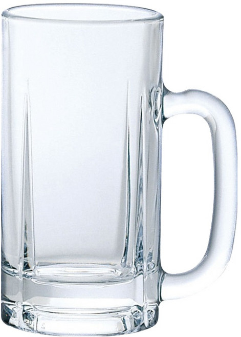 ADERIA 日本進口 玻璃啤酒杯 適量款 500ml, 1個