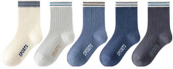 아이뿜 데일리 스포티 양말 5켤레 세트 F181