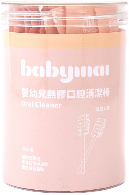 BABYMAI 寶寶買 無膠口腔清潔棒 標準大款, 1個, 30個裝