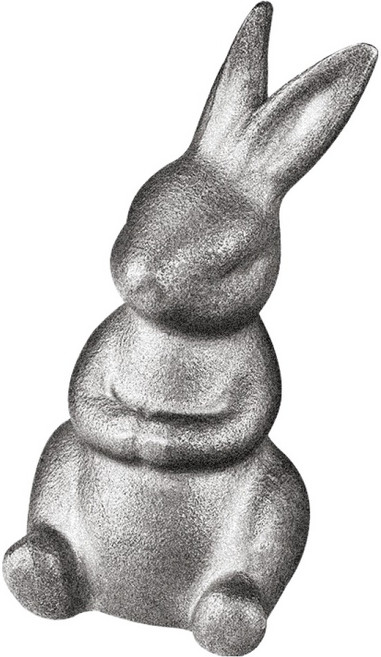 바겐슈타이거 스탠 주물 뚜껑손잡이 동물노브 토끼, 1개