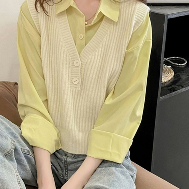 Sonio 女款半開襟針織背心