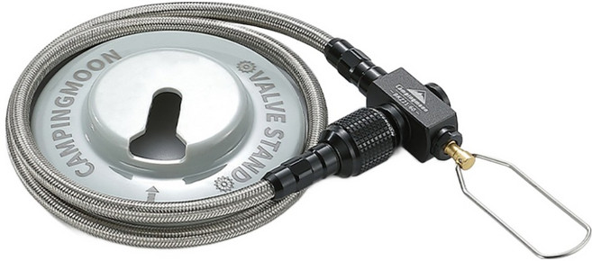 Campingmoon 柯曼 高山瓦斯罐延長管 BKZ21-60, 1個, 銀色