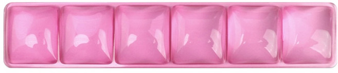 CASHCOO 사각형 크리스탈 손목패드 키보드, 핑크, 1개