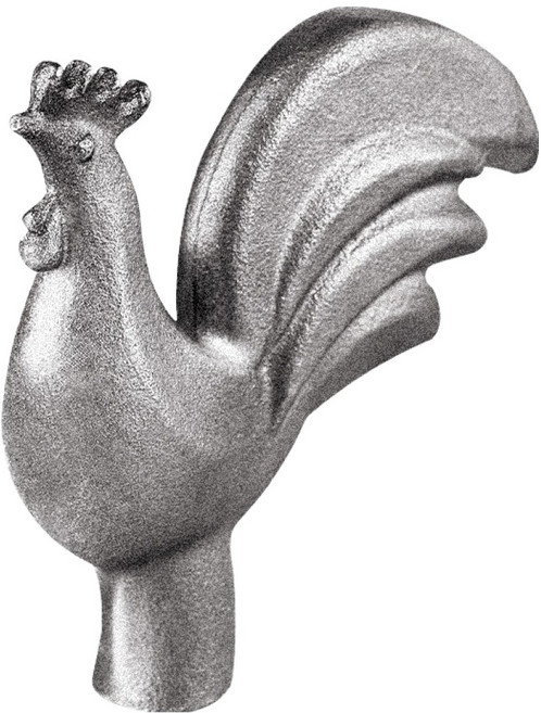 바겐슈타이거 스탠 주물 뚜껑손잡이 동물노브 닭, 1개