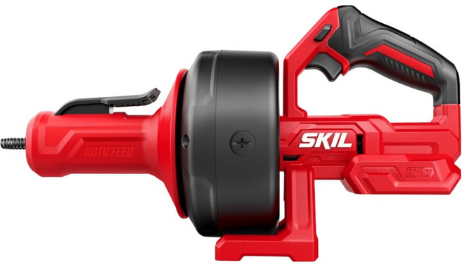 스킬 12 / 20V 배터리 겸용 충전 배수관 클리너 베어툴 AU0225SE00, 1개, 레드