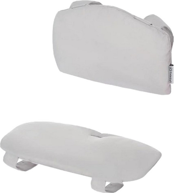 킨더크래프트 유아용 하이체어 에녹 전용쿠션 등받이 + 좌석용 세트, 그레이