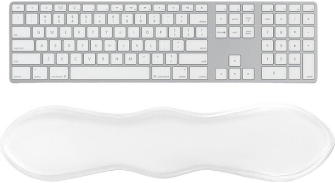 CASHCOO 실리콘 손목패드 키보드, 투명, 1개