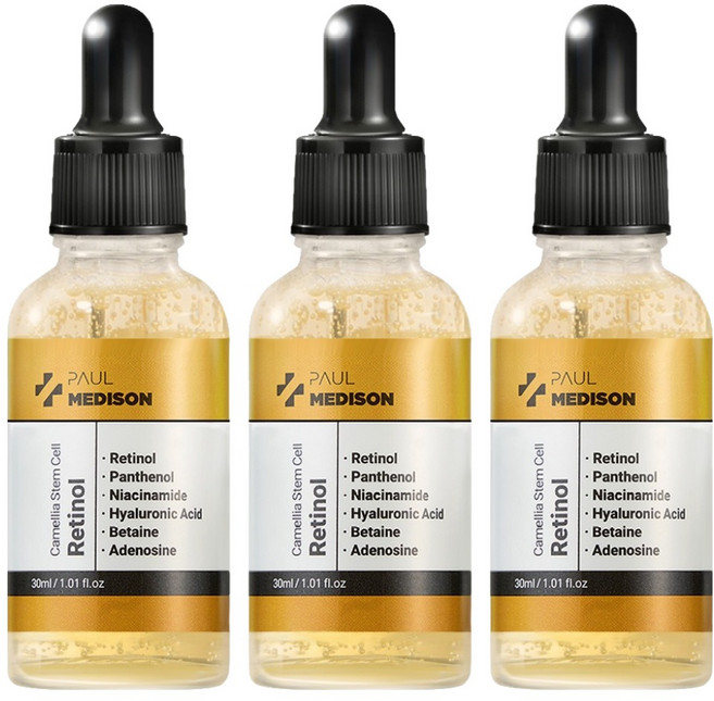 폴메디슨 동백줄기세포 레티놀 앰플, 3개, 30ml