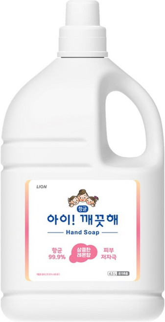 아이깨끗해 향균 폼 핸드솝 레몬향, 4.5L, 1개