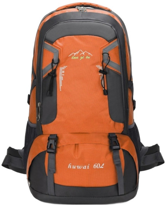 아메리칸로드 남성용 대용량 아웃도어 등산 백팩 60LHR2346, 오렌지