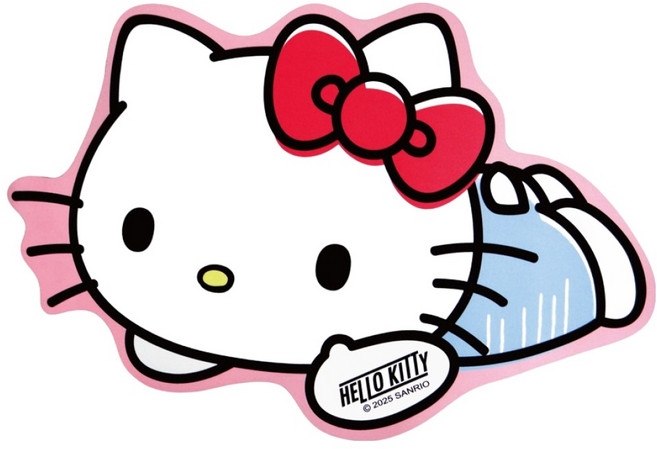 Sanrio 三麗鷗 療癒造型軟式地墊, 1個, 凱蒂貓 粉色