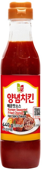 청우식품 치킨소스 매운맛, 440g, 1개