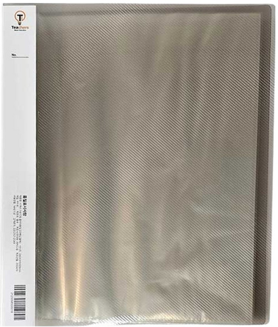 티처스 3공 O링 클리어파일 240 x 310 x 25 mm x 20p, 블랙, 2개