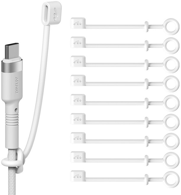 아트뮤 USB 단자 실리콘 보호캡 C타입 화이트, 10개