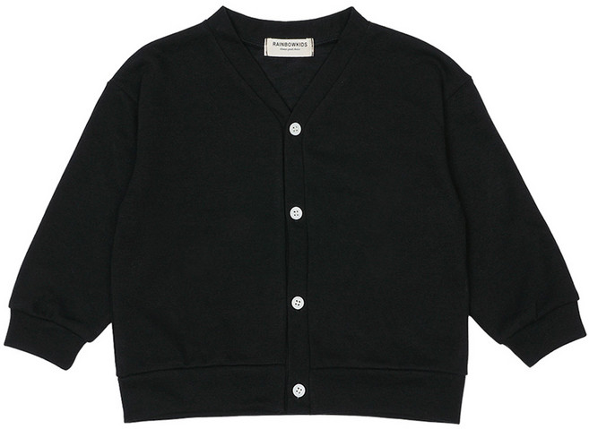 레인보우키즈 아동용 편안한 무지 가디건