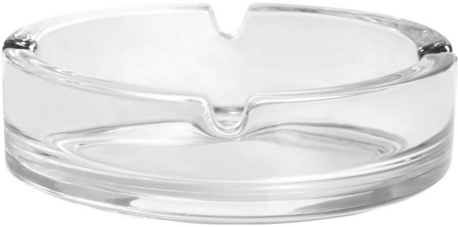 EXCELSA 玻璃菸灰缸 10.5cm, 1個, 透明色