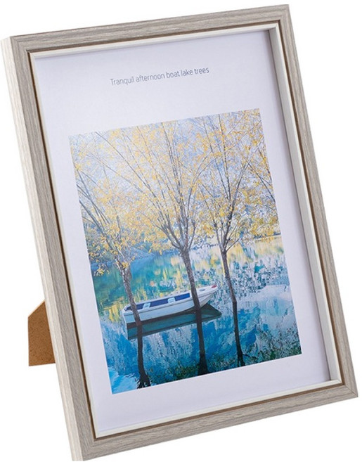 iINDOORS 典雅復古相框 6 x 8吋 含立架 170g, 灰色, 1個