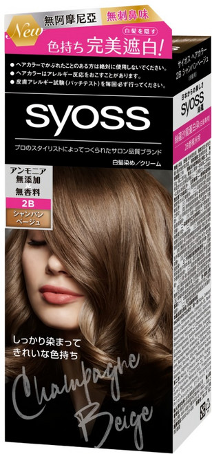 syoss 絲蘊 沙龍蓋白染 白髮專用染髮劑, 2B香檳米棕, 1盒