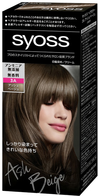 syoss 絲蘊 沙龍蓋白染 白髮專用染髮劑, 3A時尚冷灰, 1盒