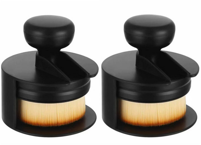 온예리 차량용 틈새 청소용 미세 브러쉬 블랙, 2개