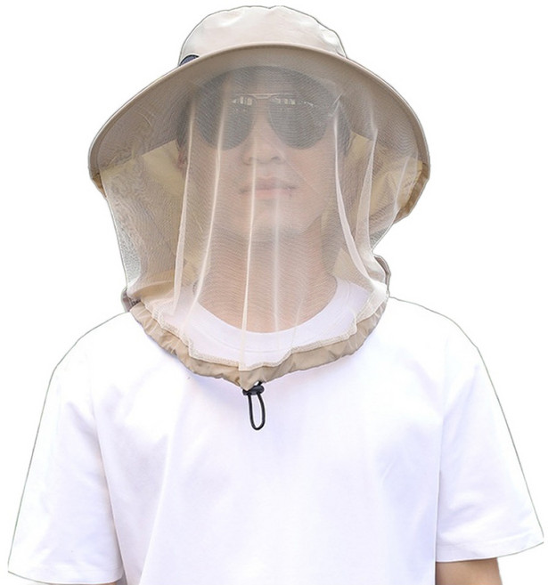 LUIEL 벌레 차단 양봉모자, 카키, 1개