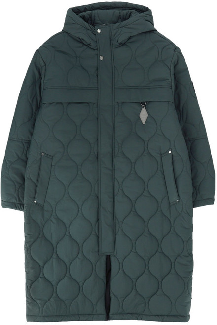 Beentrill 波浪絎縫寬鬆長羽絨外套 BA223PJ004