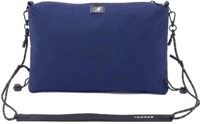 KANGOL 袋鼠 水洗尼龍雲朵包 63258704, 深藍色