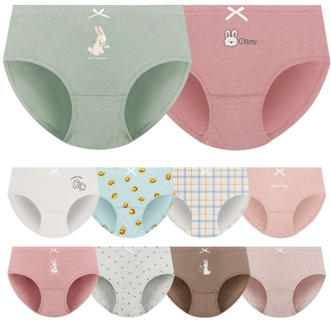 엠알키즈 여아용 삼각팬티 10종세트