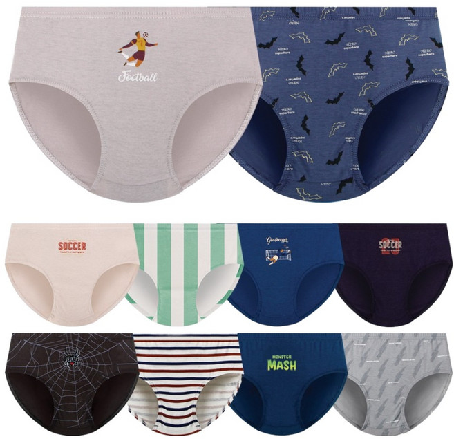 엠알키즈 남아용 삼각팬티 10종 세트